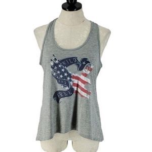 Wild and Free‎ Red White &Blue Eagle large Tank top